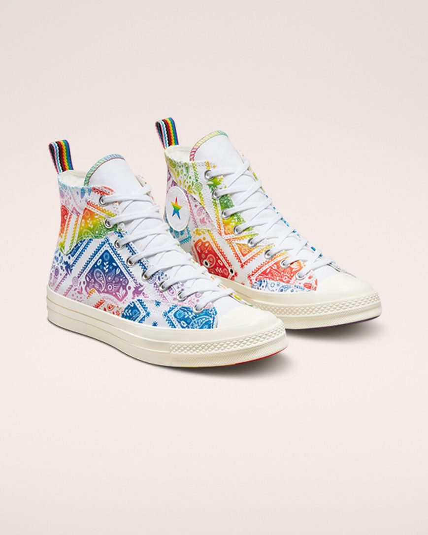 Tenisky Vysoke Converse Chuck 70 Pride Damske Biele Červené | SK DIKFE0